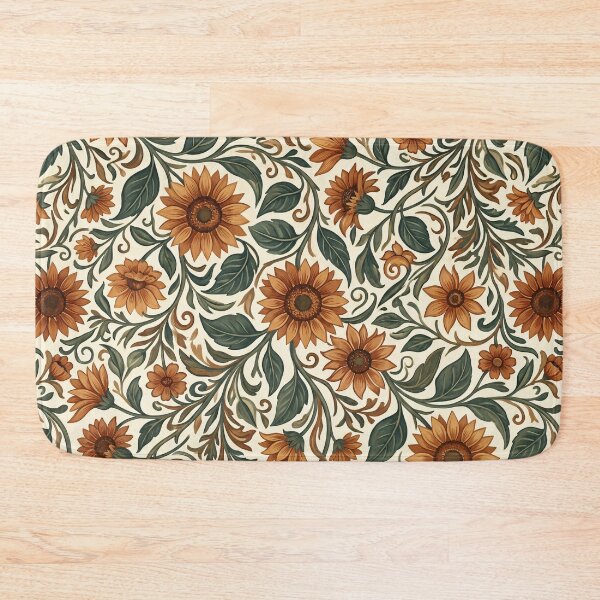 Item preview, Antique Art Nouveau Terracotta Floral Pattern designed and sold by arteresting-art.