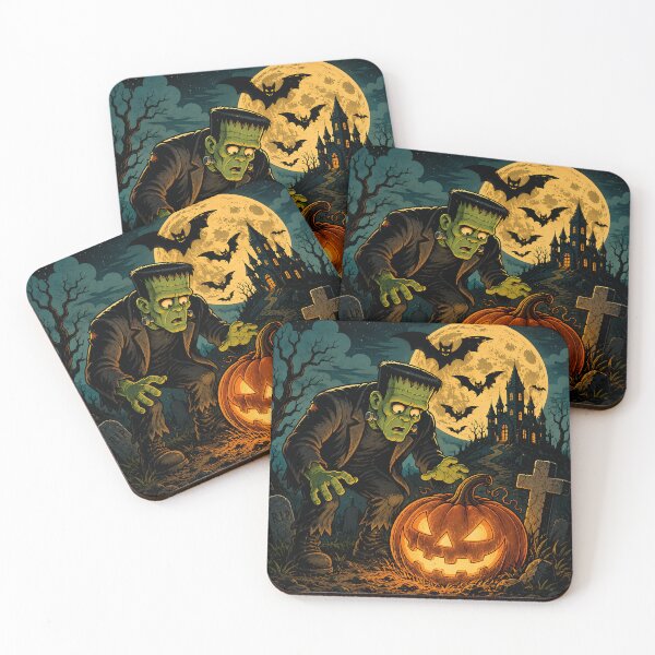 Item preview, Frankenstein Halloween Pumpkin Night designed and sold by NucciCollective.