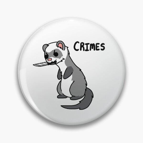 Item preview, Silver Ferret Crimes designed and sold by SparkleSporkArt.