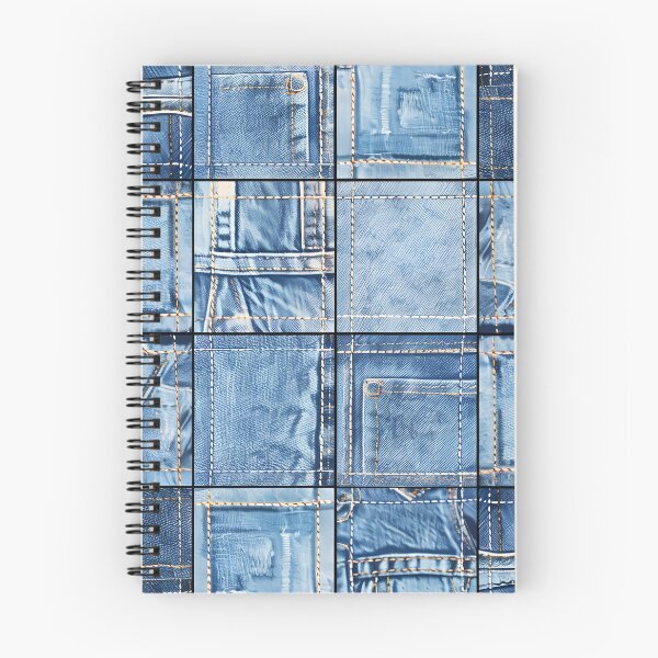 Item preview, Blue Denim Patchwork Pattern designed and sold by Groovy Looks.