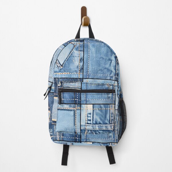 Item preview, Blue Denim Patchwork Pattern designed and sold by Groovy Looks.