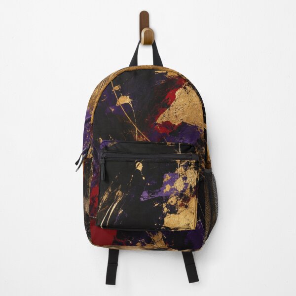 Item preview, Emotional Resilience Abstract Portrait Black Gold Crimson and Violet designed and sold by SHOCAMPOS DESIGNS .