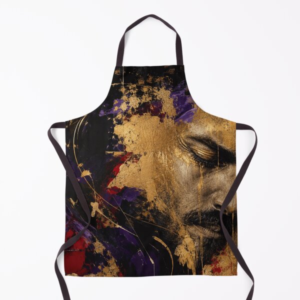 Item preview, Emotional Resilience Abstract Portrait Black Gold Crimson and Violet designed and sold by SHOCAMPOS DESIGNS .