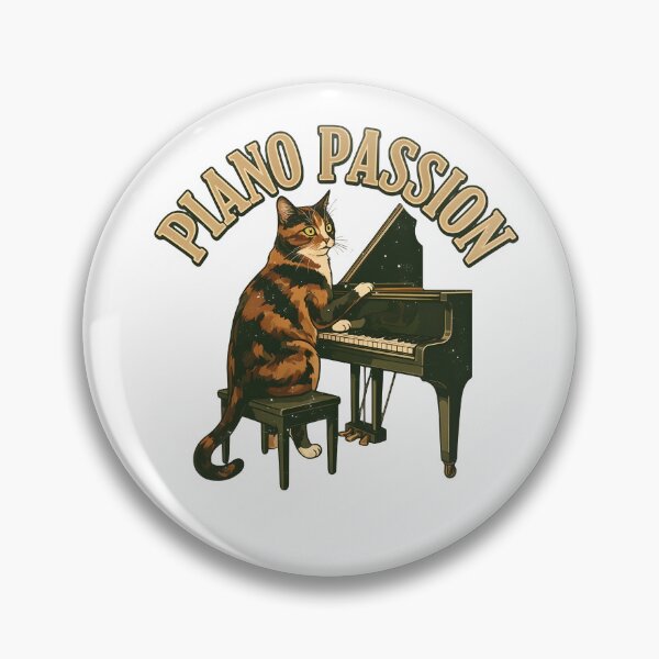 Item preview, Piano passion - Tortie cat on the piano designed and sold by ParadoxParadox.
