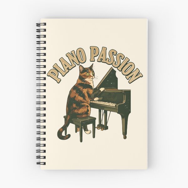 Item preview, Piano passion - Tortie cat on the piano designed and sold by ParadoxParadox.