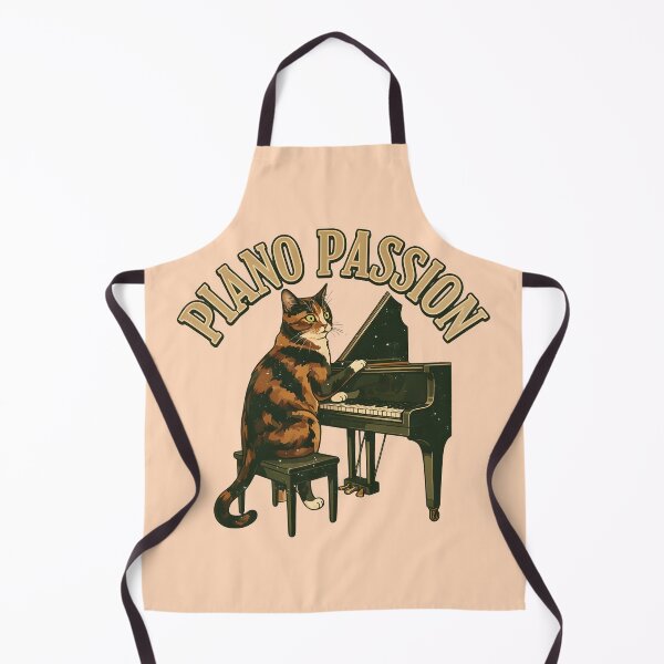 Item preview, Piano passion - Tortie cat on the piano designed and sold by ParadoxParadox.