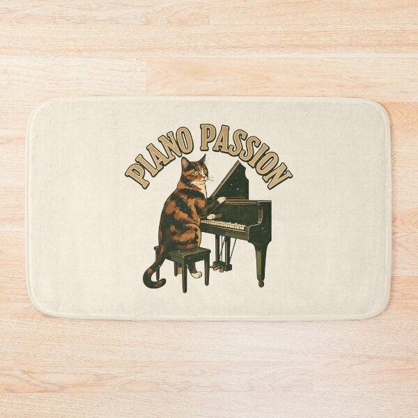 Item preview, Piano passion - Tortie cat on the piano designed and sold by ParadoxParadox.