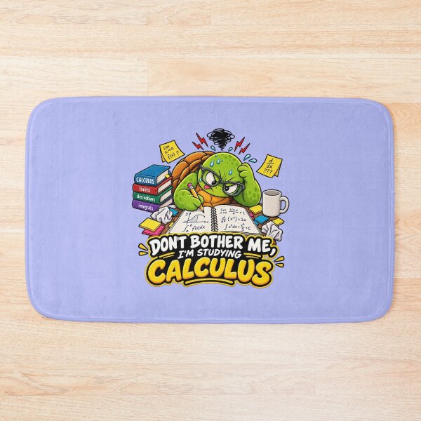 Item preview, Don't Bother Me I'm Studying Calculus - Funny Math Turtle designed and sold by RaulWeirdAndFun.