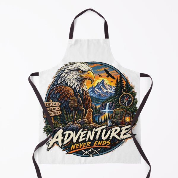 Item preview, Bald Eagle Adventure – Mountain Hiking Explorer designed and sold by CreativeMindsetLab.