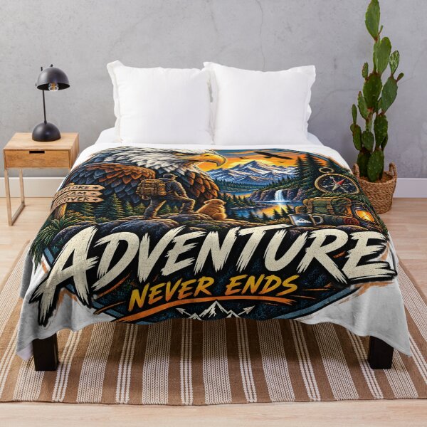 Item preview, Bald Eagle Adventure – Mountain Hiking Explorer designed and sold by CreativeMindsetLab.