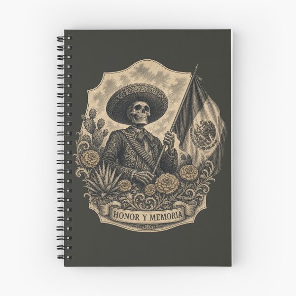 Item preview, Honor y Memoria | Vintage Mexican Independence Day Engraving designed and sold by FadedFrequency.