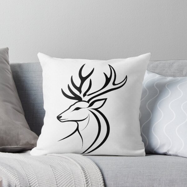 Item preview, deer with simple lines designed and sold by eyliky.
