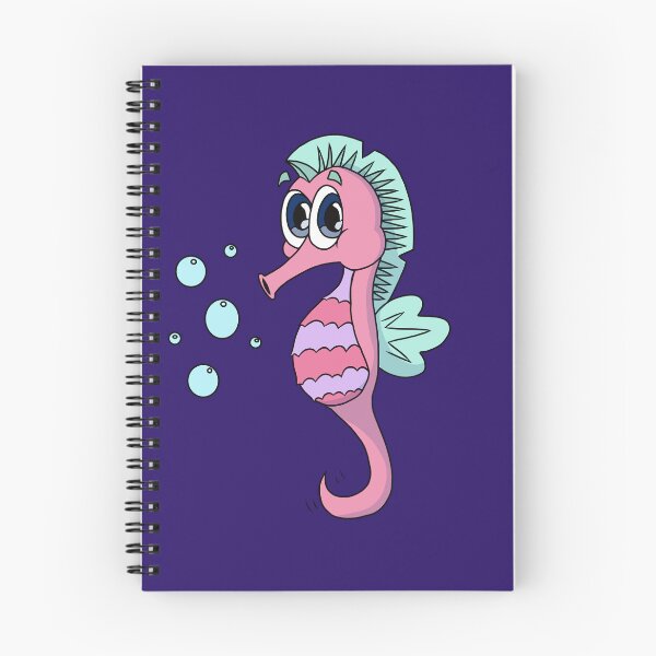 Item preview, Cute Kawaii Pink Seahorse with big blue eyes - Aadorable Ocean Cozy Criiter designed and sold by CozyCritters8.