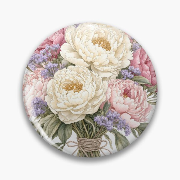 Item preview, Peonies  designed and sold by Whimsy Petal and Co..