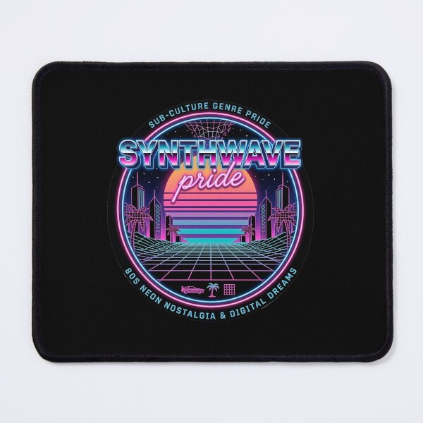 Item preview, Synthwave Pride - 80s Retro Neon Grid & Sunset Music Aesthetic designed and sold by MiaStyleStudio.