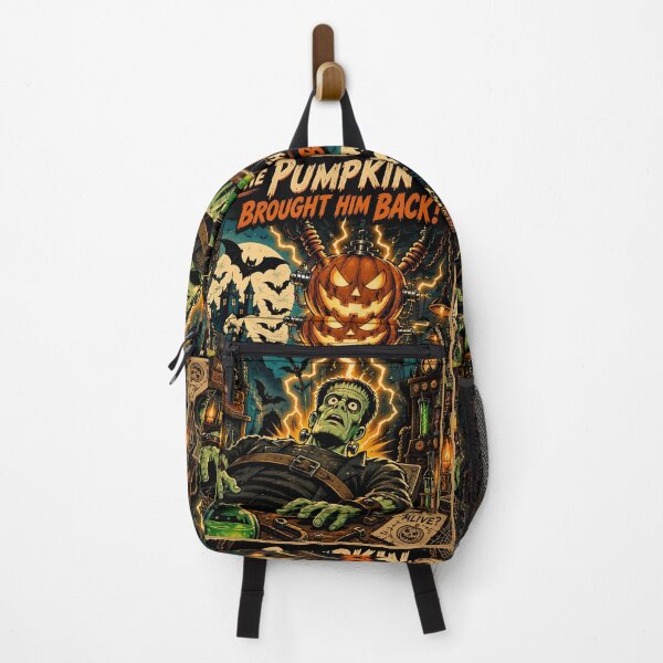 Item preview, The Pumpkin Brought Him Back frankenstein, halloween designed and sold by NucciCollective.