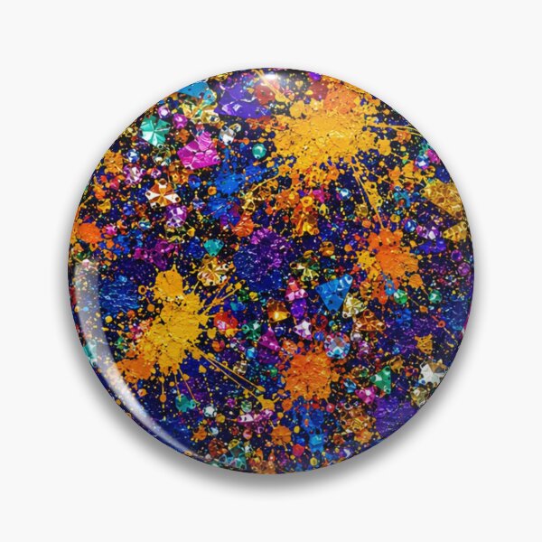 Item preview, Royal Blue Gold & Jewel Tone Splatter Art designed and sold by THE SPLATTERED HAUS BY SAGE BANKS.