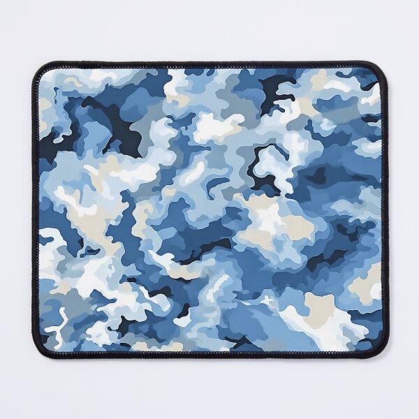 Item preview, Light Blue Camo Pattern Sky Denim and Cream Camouflage designed and sold by Yoruhara.
