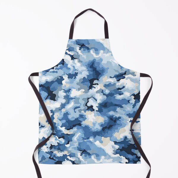 Item preview, Light Blue Camo Pattern Sky Denim and Cream Camouflage designed and sold by Yoruhara.