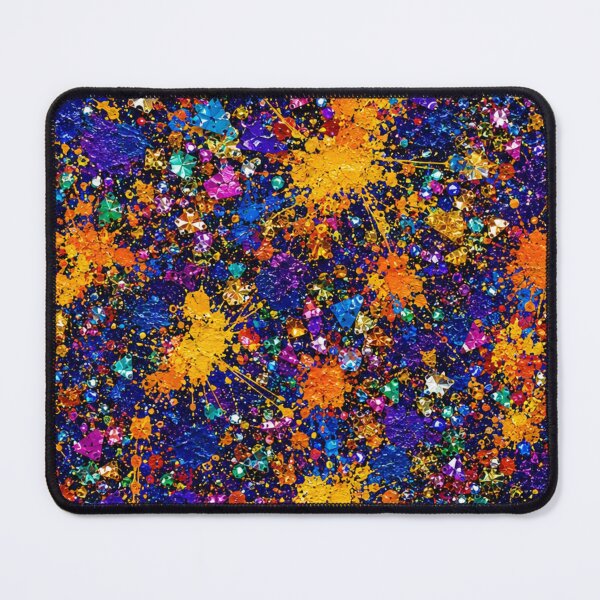 Item preview, Royal Blue Gold & Jewel Tone Splatter Art designed and sold by THE SPLATTERED HAUS BY SAGE BANKS.