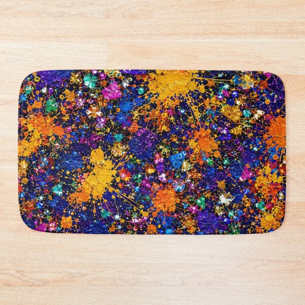 Item preview, Royal Blue Gold & Jewel Tone Splatter Art designed and sold by THE SPLATTERED HAUS BY SAGE BANKS.