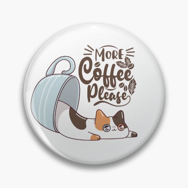 Item preview, Funny Cat Coffee Lover Typography Design designed and sold by LUMIRAYA.