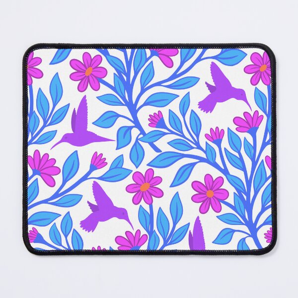 Item preview, Purple hummingbirds on white designed and sold by MarySchwindt.