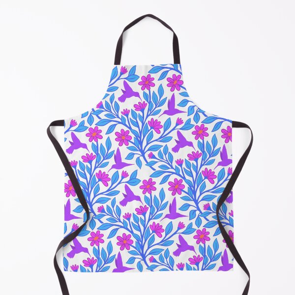 Item preview, Purple hummingbirds on white designed and sold by MarySchwindt.