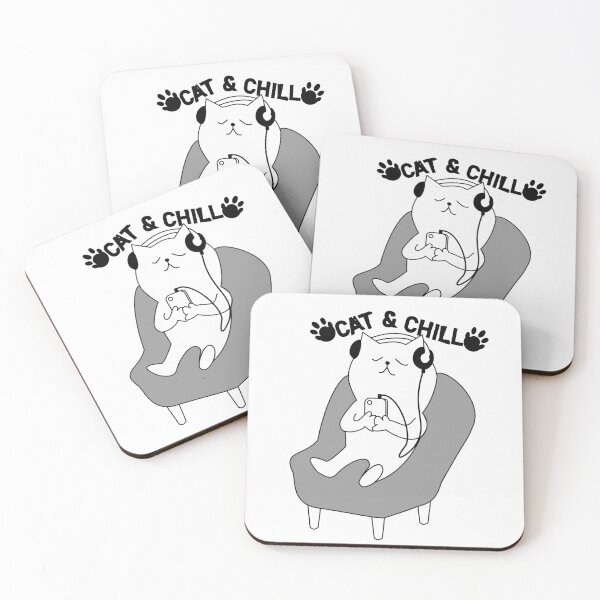 Item preview, Cat & Chill Cozy Cat Lover Design designed and sold by Pa7wsVerse.