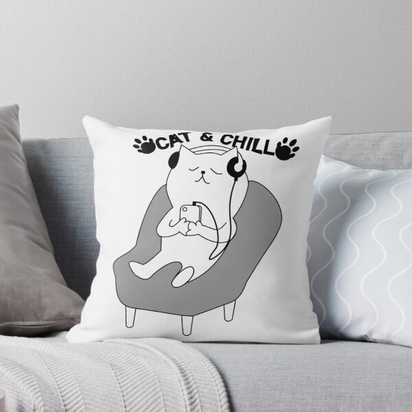 Item preview, Cat & Chill Cozy Cat Lover Design designed and sold by Pa7wsVerse.