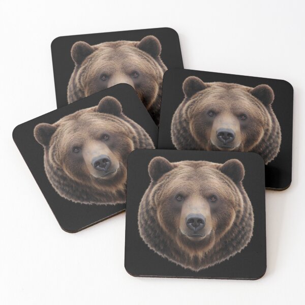 Item preview, Grizzly Bear Head | Powerful Wild Bear Wildlife Portrait designed and sold by DesingScan.