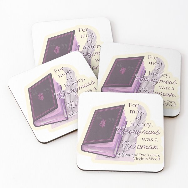 Item preview, Feminist Virginia Woolf quote | For most of history, Anonymous was a woman. | female writer empowerment designed and sold by Librarian Lauren.