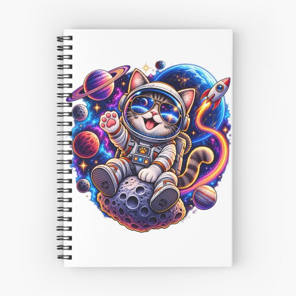 Item preview, Astronaut Cat – Cosmic Space Adventure designed and sold by CreativeMindsetLab.