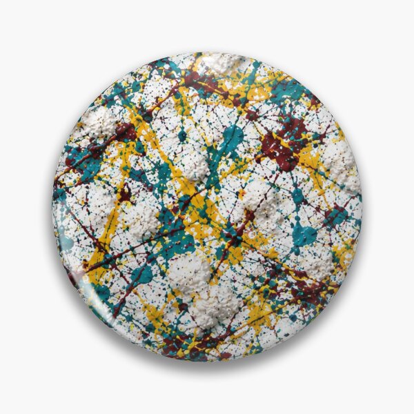Item preview, Teal Gold Burgundy Abstract Paint Splatter designed and sold by THE SPLATTERED HAUS BY SAGE BANKS.