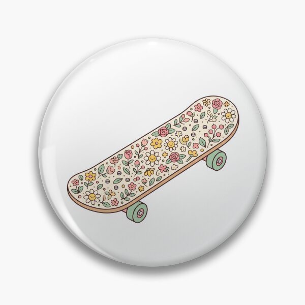 Item preview, Vintage Floral Skateboard Deck Cottagecore Pattern Art designed and sold by ajamzbox.