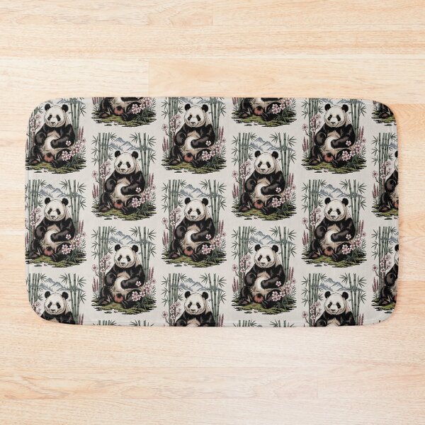 Item preview, Panda in Bamboo Forest Illustration designed and sold by NuvoraNest.