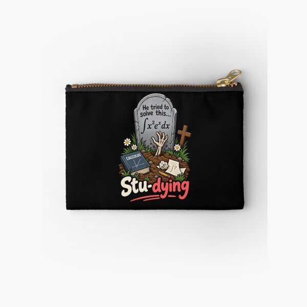 Item preview, Stu-dying Calculus - Funny Math Grave Dark Humor designed and sold by RaulWeirdAndFun.