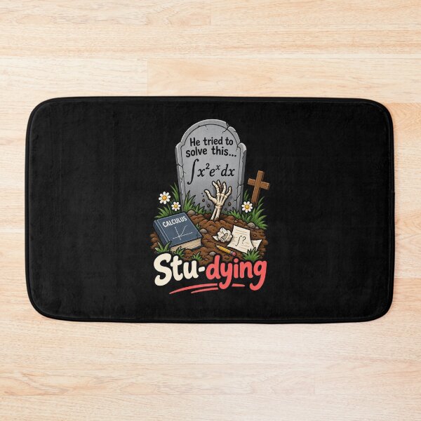 Item preview, Stu-dying Calculus - Funny Math Grave Dark Humor designed and sold by RaulWeirdAndFun.