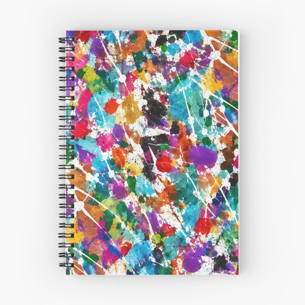 Item preview, Rainbow Paint Splatter Abstract Art designed and sold by THE SPLATTERED HAUS BY SAGE BANKS.