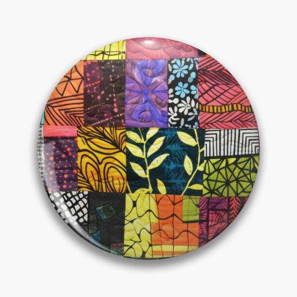 Item preview, Colorful Abstract Patchwork Pattern designed and sold by Groovy Looks.