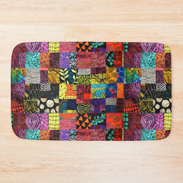 Item preview, Colorful Abstract Patchwork Pattern designed and sold by Groovy Looks.