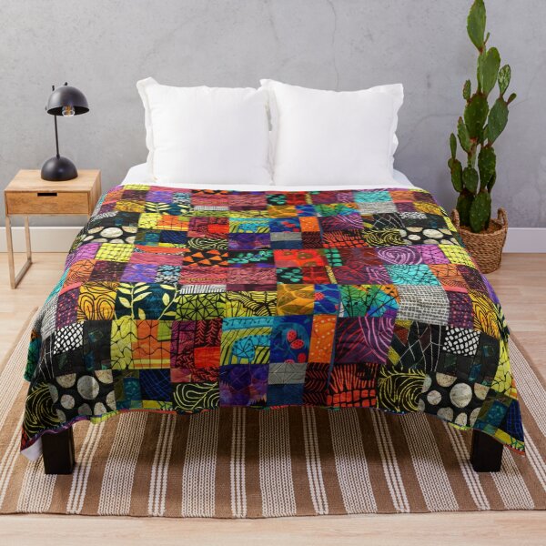 Item preview, Colorful Abstract Patchwork Pattern designed and sold by Groovy Looks.