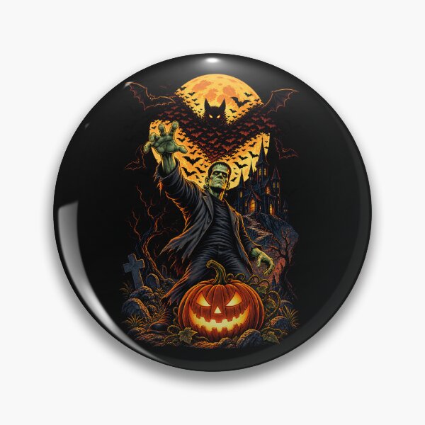 Item preview, Frankenstein Rises Halloween Night designed and sold by NucciCollective.