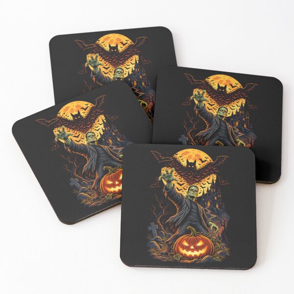 Item preview, Frankenstein Rises Halloween Night designed and sold by NucciCollective.