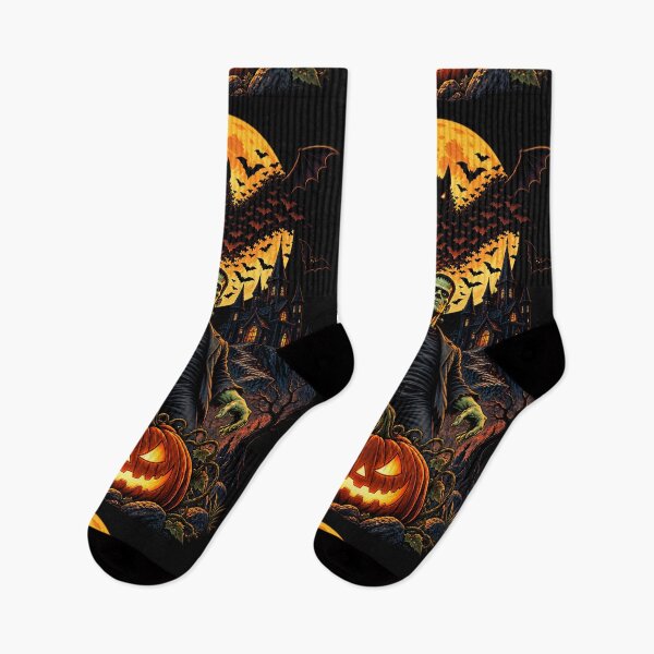 Item preview, Frankenstein Rises Halloween Night designed and sold by NucciCollective.