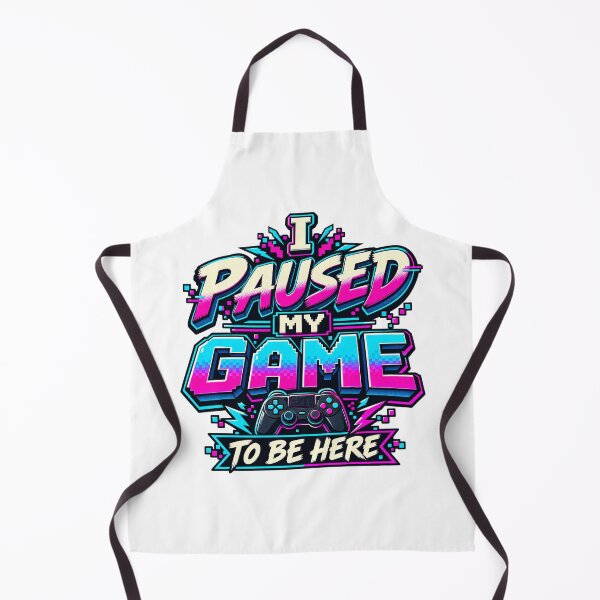 Item preview, Paused My Game Retro Gaming Quote designed and sold by FZ Designs.