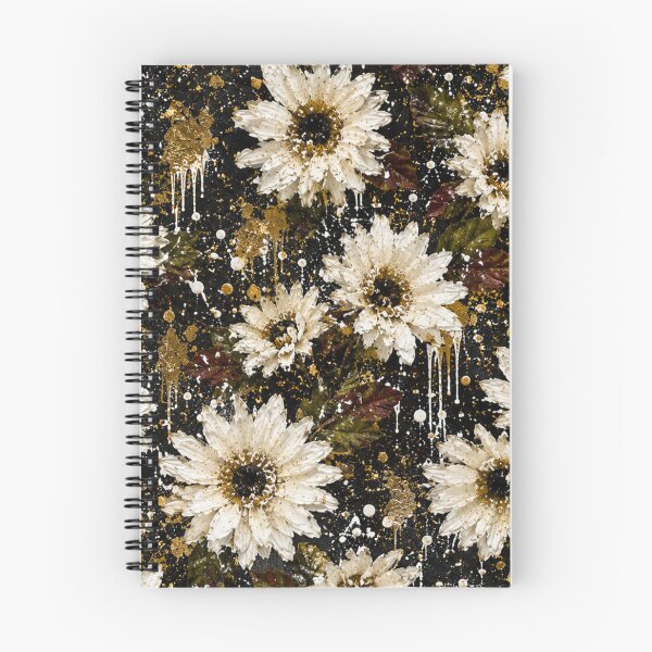 Item preview, Vintage White Chrysanthemum Floral Splatter designed and sold by THE SPLATTERED HAUS BY SAGE BANKS.
