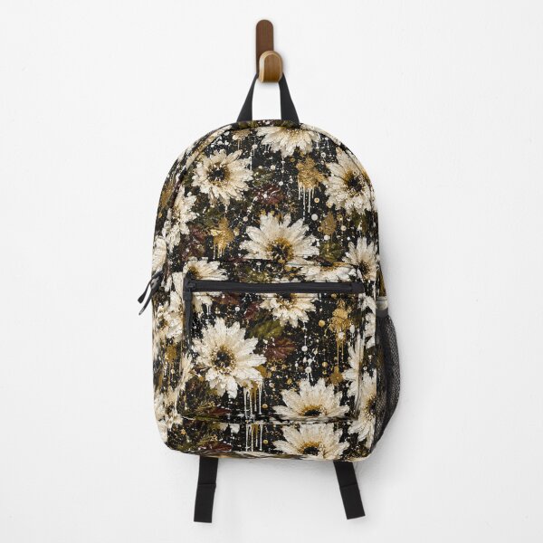 Item preview, Vintage White Chrysanthemum Floral Splatter designed and sold by THE SPLATTERED HAUS BY SAGE BANKS.
