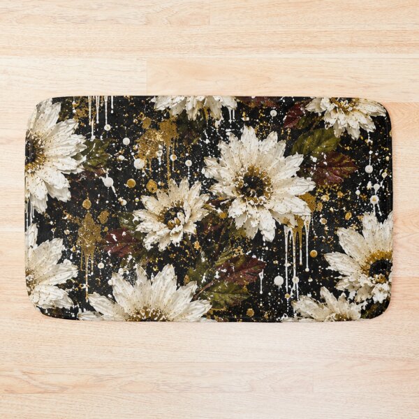 Item preview, Vintage White Chrysanthemum Floral Splatter designed and sold by THE SPLATTERED HAUS BY SAGE BANKS.