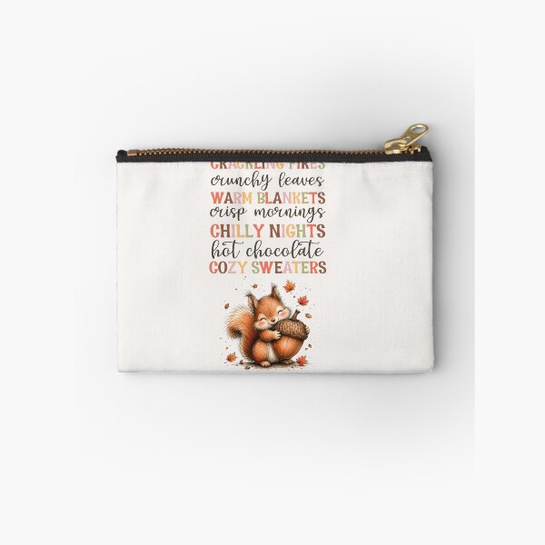 Item preview, Crackling fires crunchy leaves cozy sweaters squirrel with acorn fall delight designed and sold by Lori Richardson.